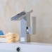 Tap Contemporary Waterfall Single Handle Chrome Finish Bathroom Sink Faucet - Basin Mixer Tap - B07779KK76